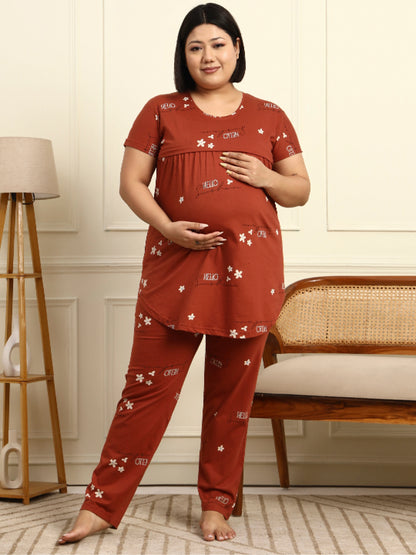Hello sunshine Maternity lounge suit