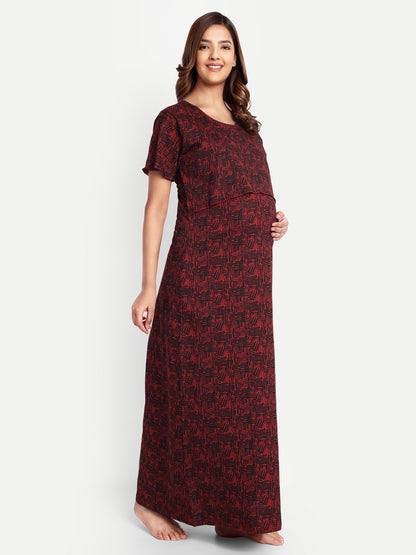 Scarlet Red Maternity and Lounge Nighty