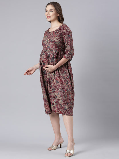 Sangria maternity and feeding dress