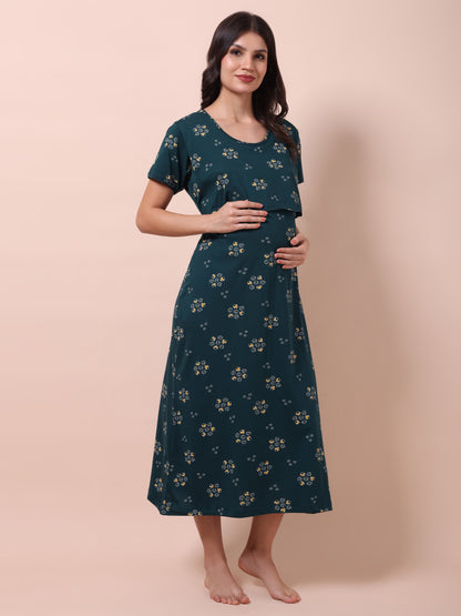 Harvest Green Maternity and Lounge Nighty