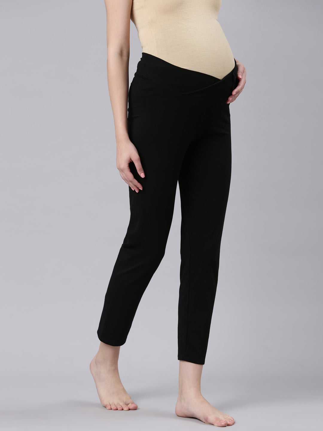 Winter High-Waisted Maternity Pants with Hip-Lifting and Body-Shaping  Support Adjustable Maternity Belly Leggings - AliExpress