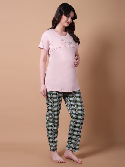 Just a little maternity & nursing lounge night suit