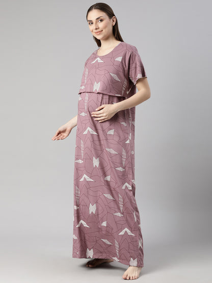 Plum grape Maternity and Lounge Nighty