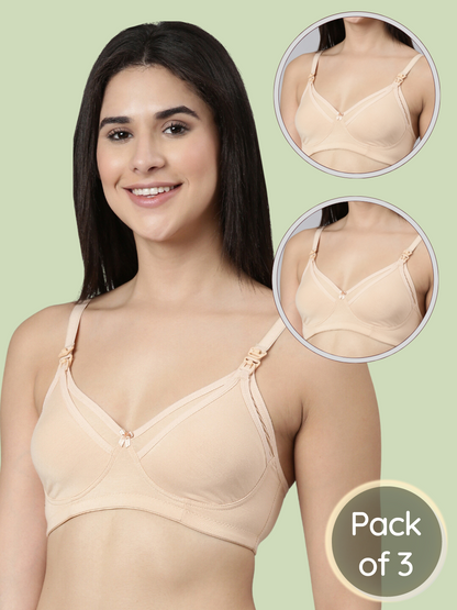 3-pack Maternity & Nursing Bra (non-Padded)