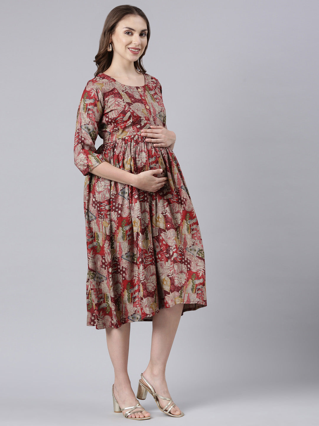 Rosewood maternity and feeding dress