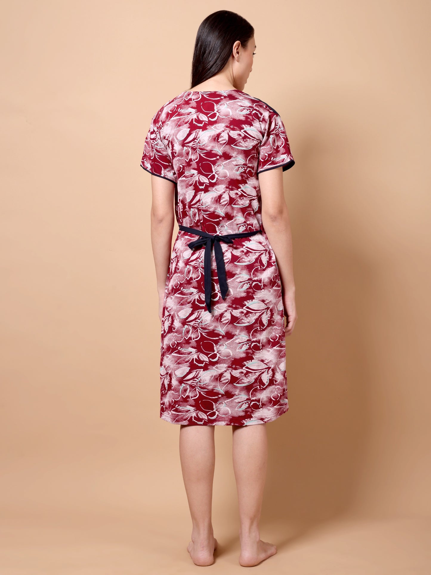 Imperial maroon Maternity and Lounge Nighty