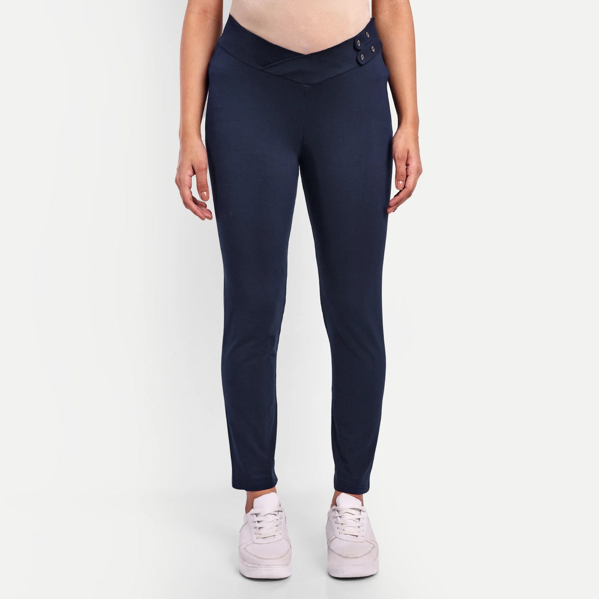 Maternity Comfy Pant - Adjustable waist - Navy Blue