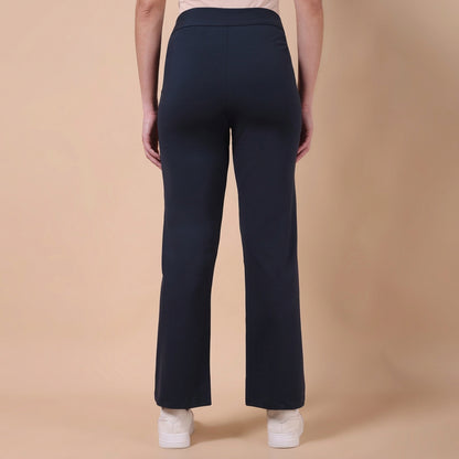 Maternity Comfy Straight Pant - Adjustable waist - Navy