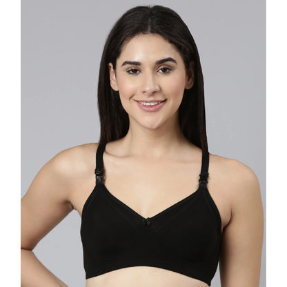 Maternity & Nursing Bra Black ( Non-Padded )