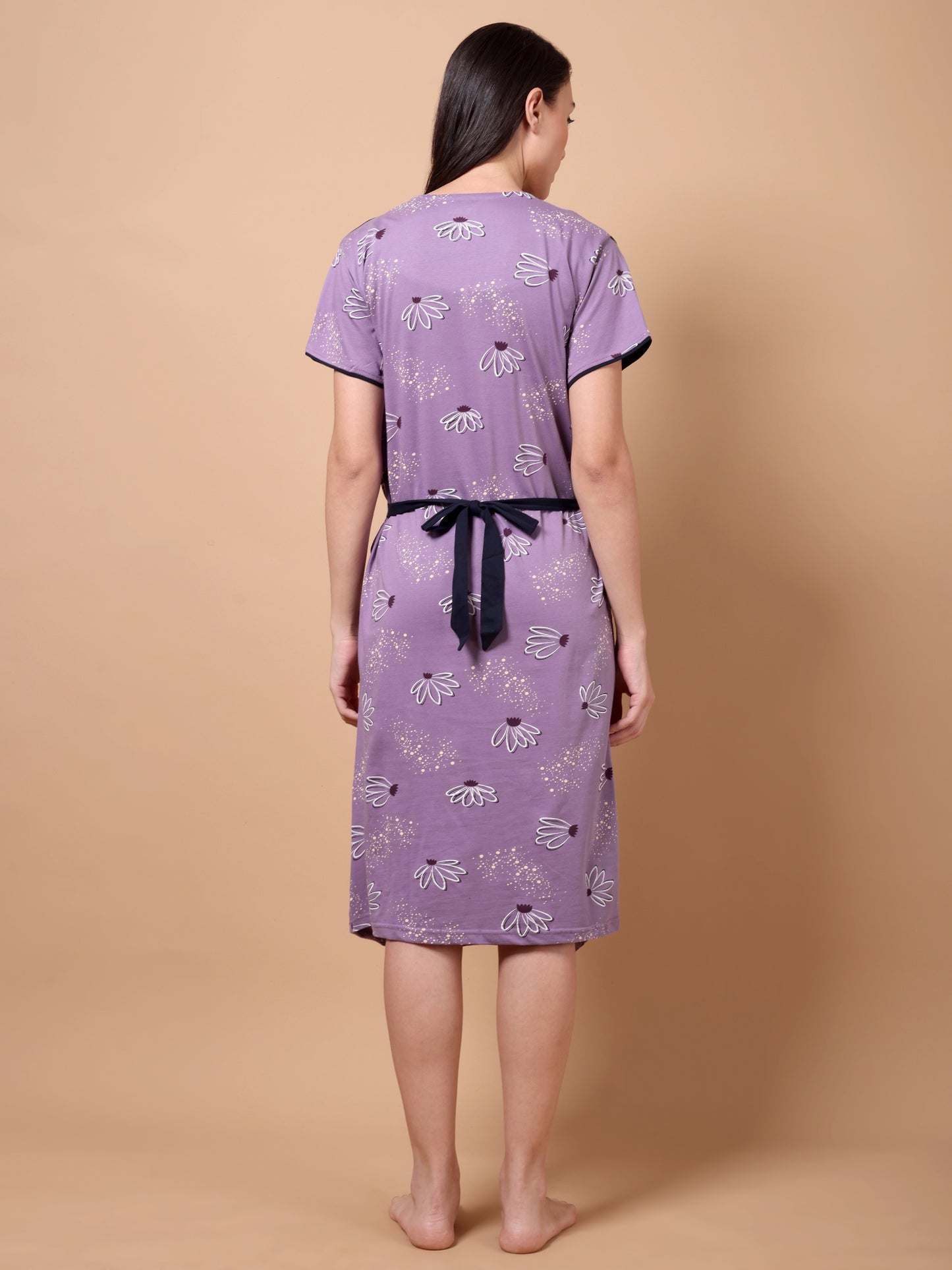 Lilac bloom Maternity and Lounge Nighty