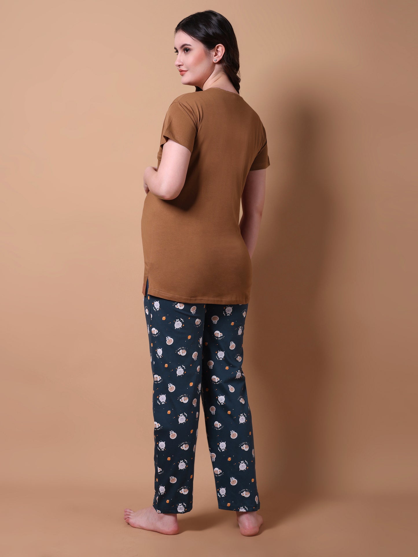 Moon maternity & nursing lounge night suit