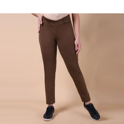 Maternity Comfy Pant - Adjustable waist - Brown