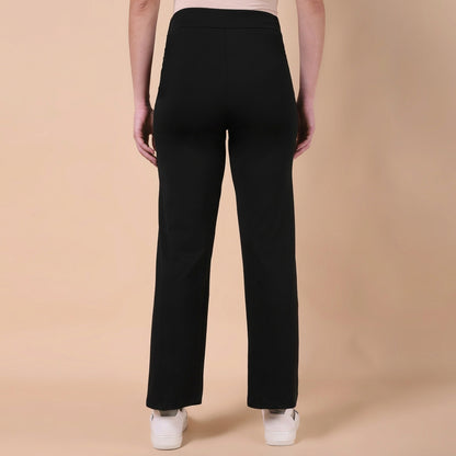Maternity Comfy Straight Pant - Adjustable waist - Black