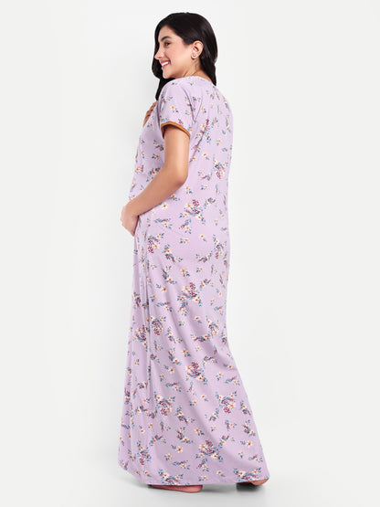 Lilac Maternity and Lounge Nighty