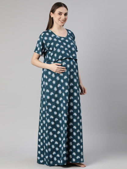 Jade Blue Maternity and Lounge Nighty