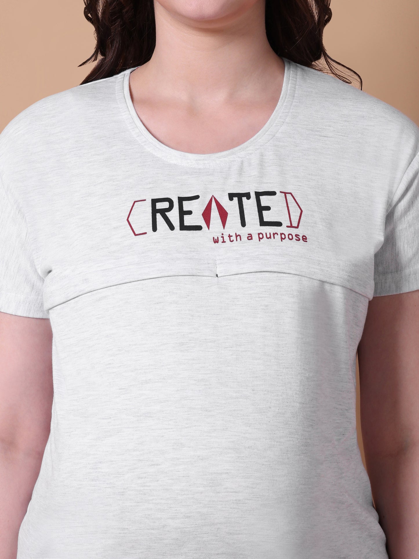 With a purpose maternity & nursing lounge night suit