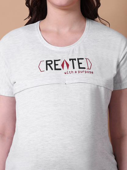 With a purpose maternity & nursing lounge night suit