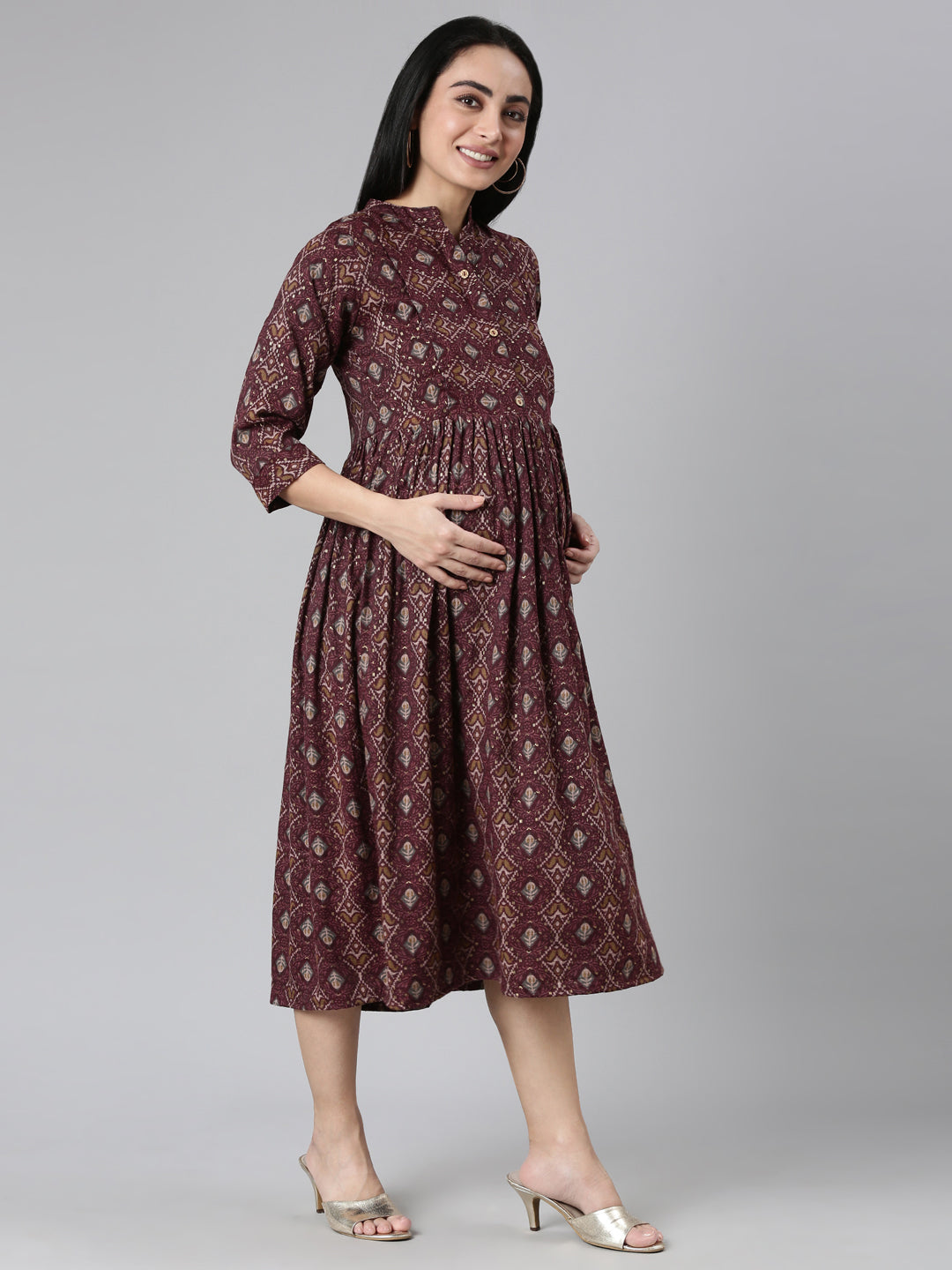 Heavenly maternity and feeding dress