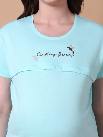 Crafting dreams Maternity & Nursing Lounge night suit