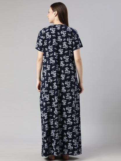 Navy petal Maternity and Lounge Nighty