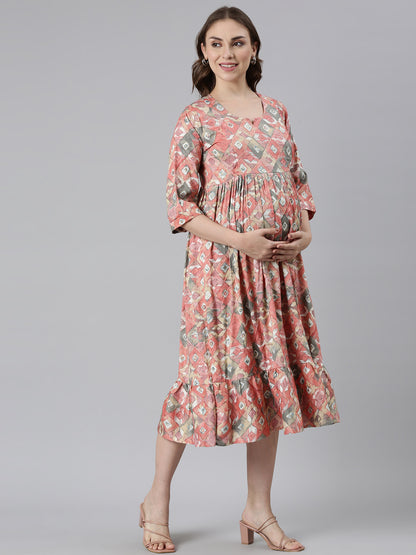 Peachshine maternity and feeding dress