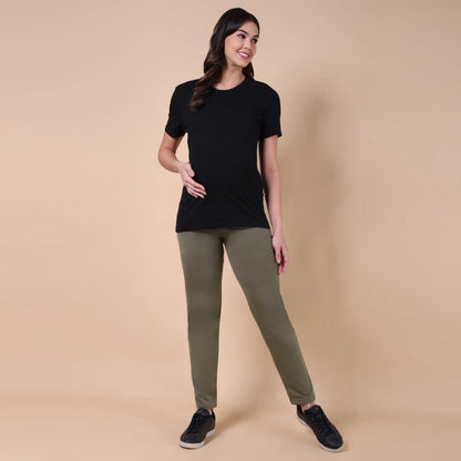 Maternity Comfy Pant - Adjustable waist - Green
