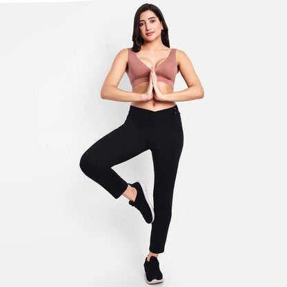 Maternity Lounge Bamboo Bra  (removable cups) - Coral rose