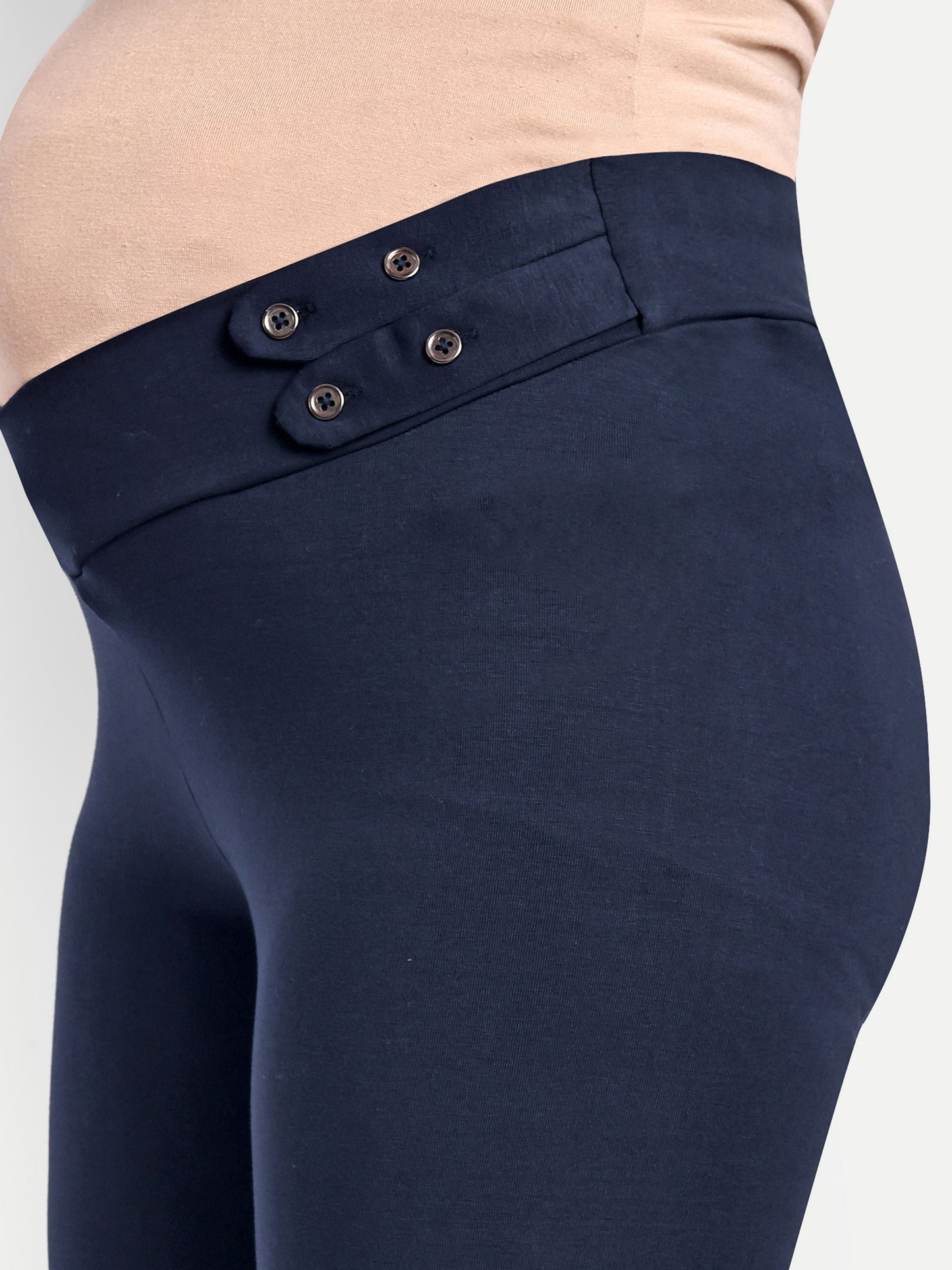 Maternity Comfy Pant Navy Blue - Adjustable waist