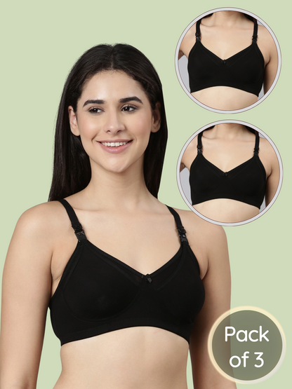 3-pack Maternity & Nursing Bra (non-Padded)