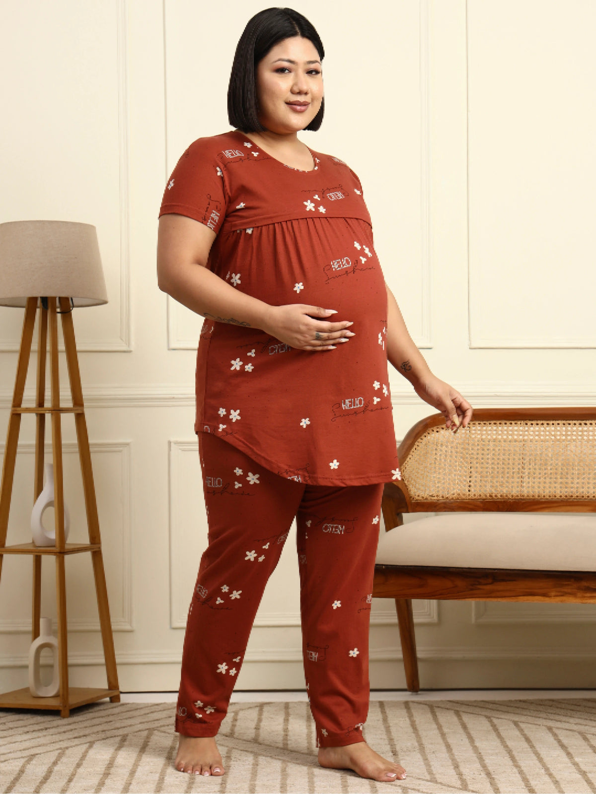 Hello sunshine Maternity lounge suit