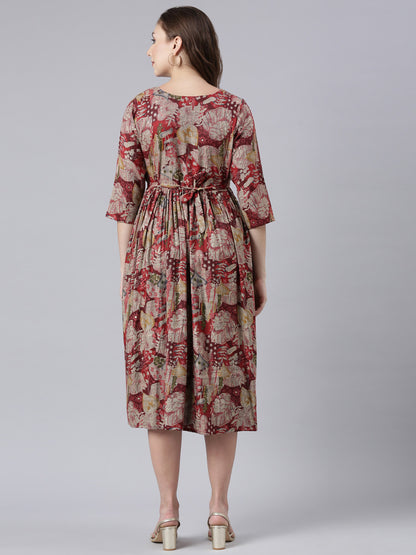 Rosewood maternity and feeding dress