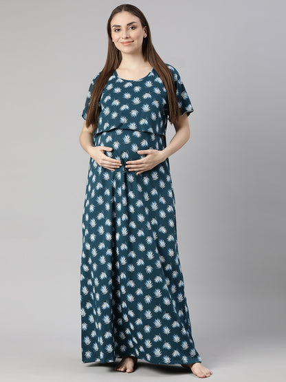 Jade Blue Maternity and Lounge Nighty