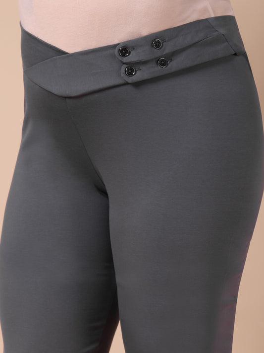 Maternity Comfy Pant - Adjustable waist Grey