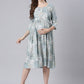 icy blue maternity and feeding dress