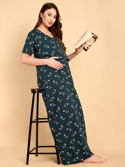 Forest Emrald Maternity and Lounge Nighty