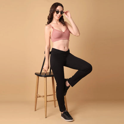 Maternity & Nursing Bra Coral rose ( Non-Padded)