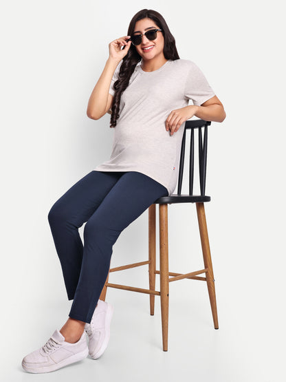 Maternity Comfy Pant Navy Blue - Adjustable waist