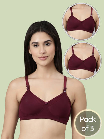 3-pack Maternity & Nursing Bra (non-Padded)