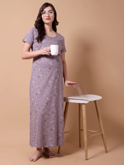 Lilac star moon Maternity and Lounge Nighty