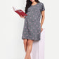 Grey Attire Maternity and Nursing lounge Short Nighty