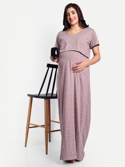 Dusk rose Maternity and Lounge Nighty