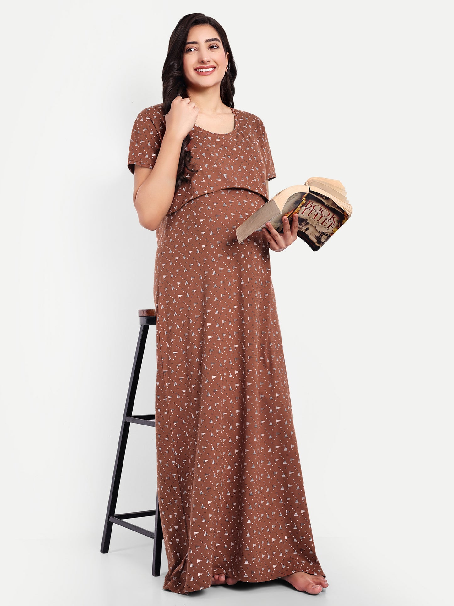 Rust orange Maternity and Lounge Nighty