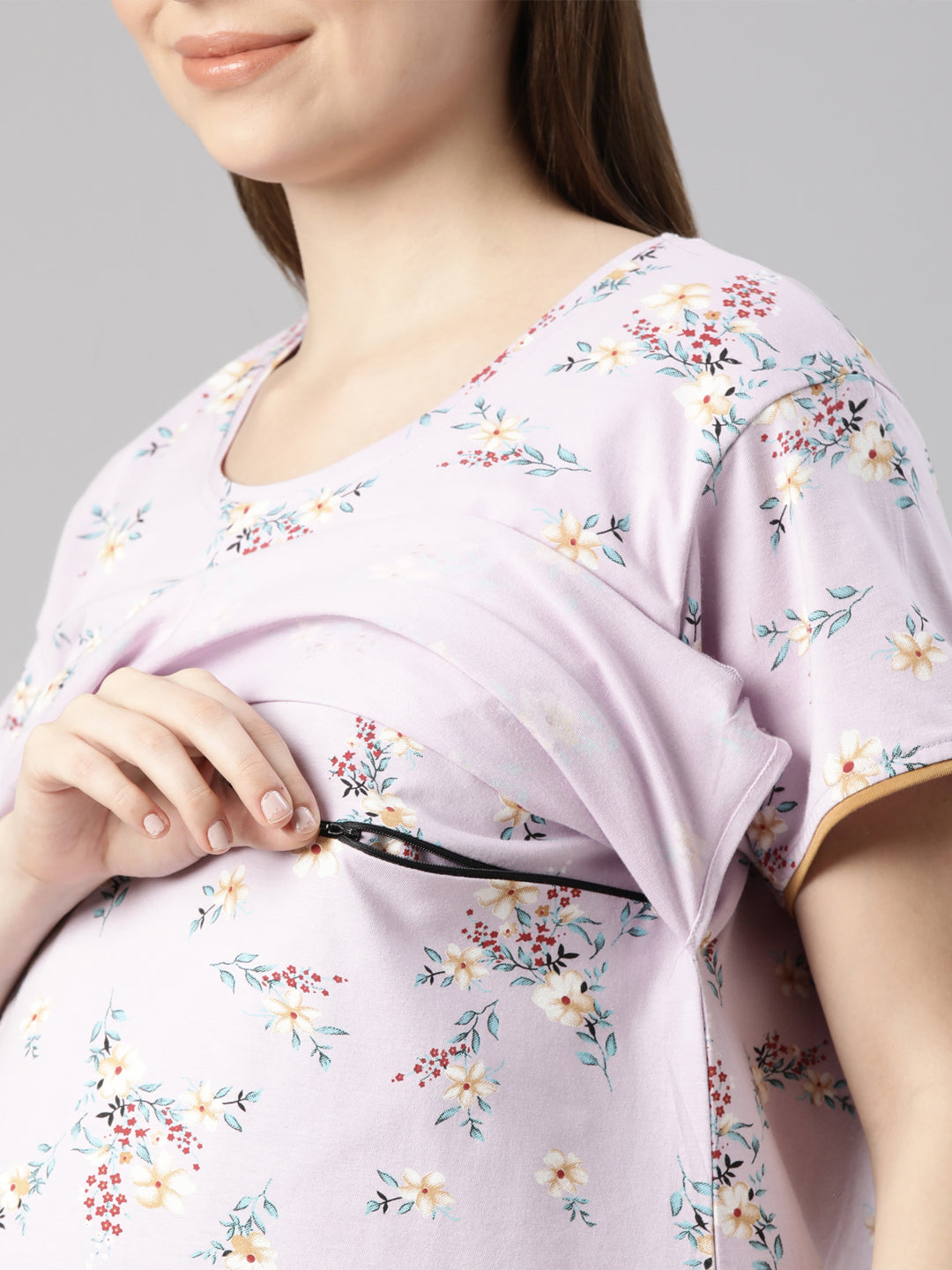 Lilac Maternity and Lounge Nighty