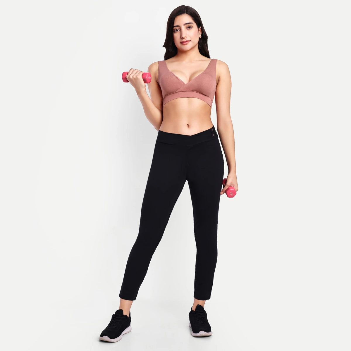 Maternity Lounge Bamboo Bra  (removable cups) - Coral rose