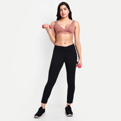 Maternity Lounge Bamboo Bra  (removable cups) - Coral rose