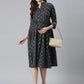 Navy hazel maternity and feeding dress