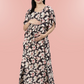 Grey Blossom Maternity and Nursing Kaftaan