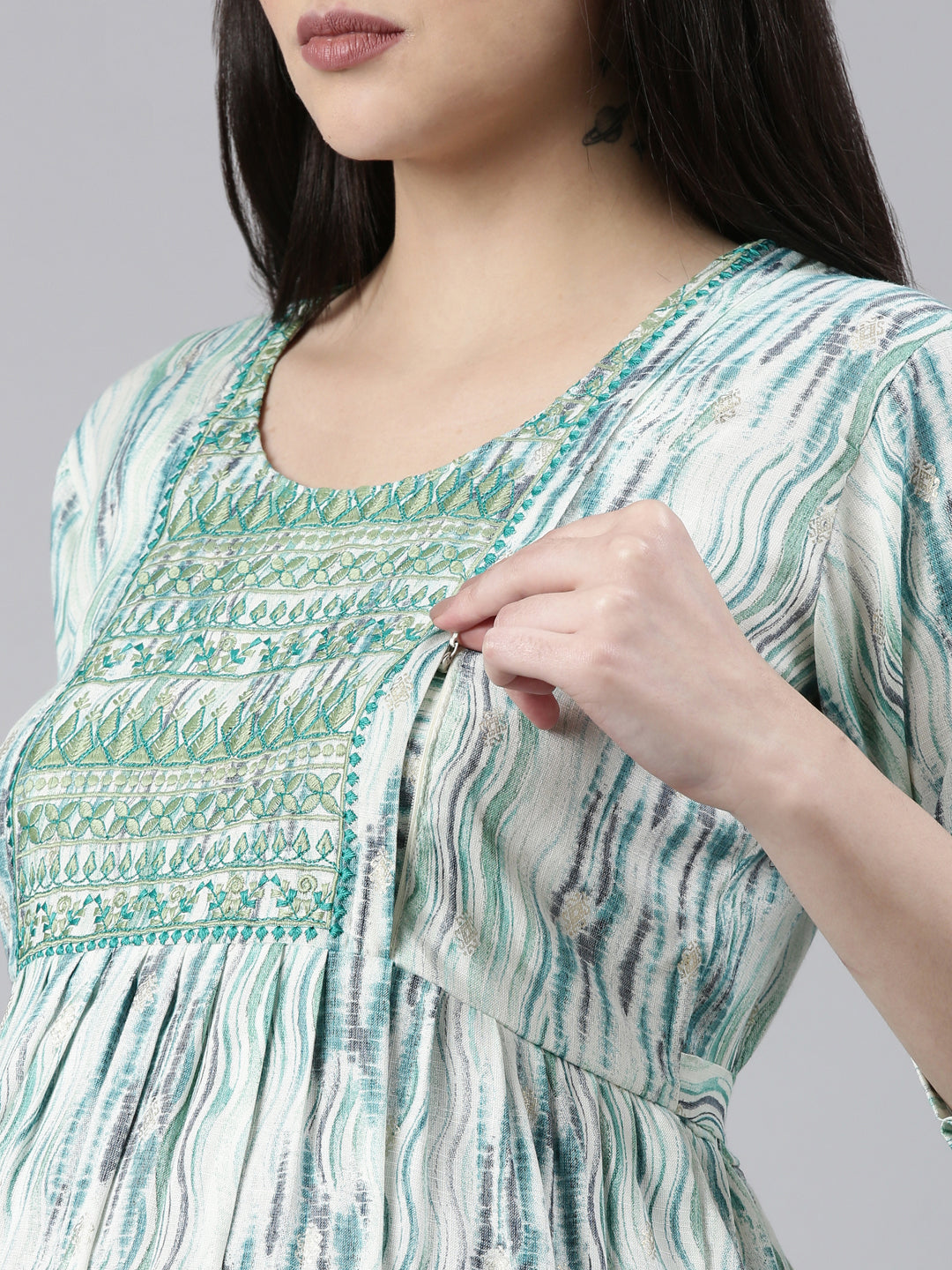 Breastfeeding Maxi Dress with zip access - idea | Breastfeeding dress,  Breastfeeding fashion outfits, Breastfeeding fashion