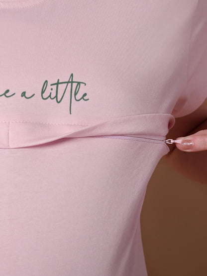 Just a little maternity & nursing lounge night suit