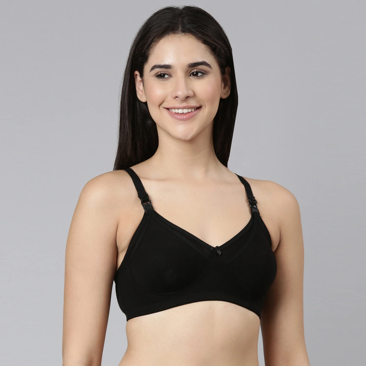 Maternity & Nursing Bra Black ( Non-Padded )